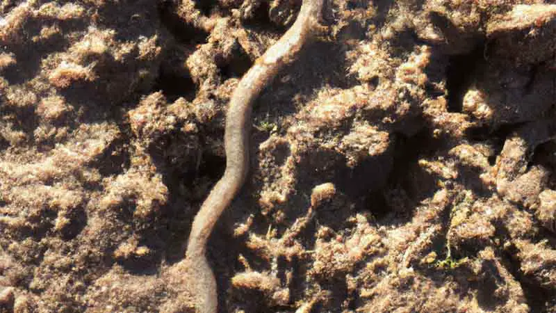 a nematode in soil